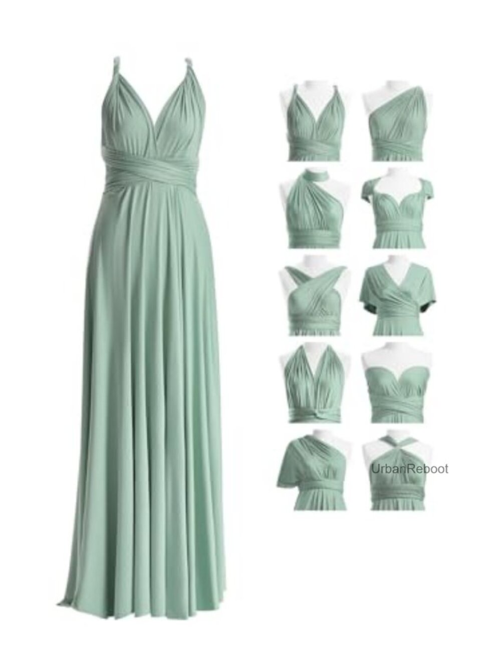 Maxi Infinity Dress Convertible Multi-Way Wrap Bridesmaid